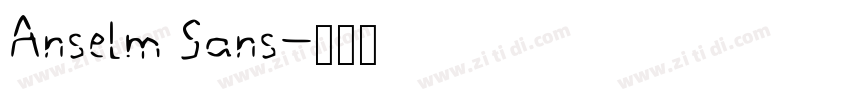 Anselm Sans字体转换